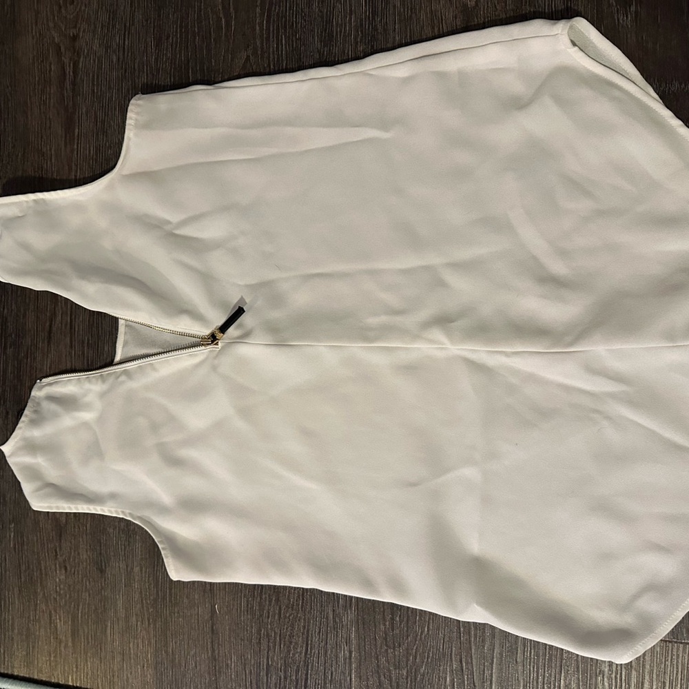 White Sleeveless Top